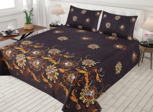 Gul Ahmed - King Cotton Bed Sheet Set 3 Pcs (Design BZF - 381)