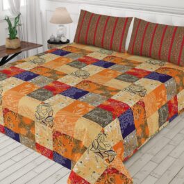 Gul Ahmed – King Cotton Bed Sheet Set 3 Pcs (Design BZF – 382)