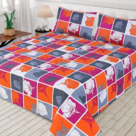 Gul Ahmed – King Cotton Bed Sheet Set 3 Pcs (Design BZF – 353)