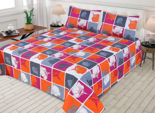 Gul Ahmed - King Cotton Bed Sheet Set 3 Pcs (Design BZF - 353)