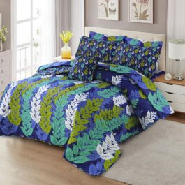 King Size Cotton Comforter Set (7 Pcs) {Design SJC – 1142}
