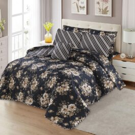 King Size Cotton Comforter Set (7 Pcs) {Design SJC – 1143}