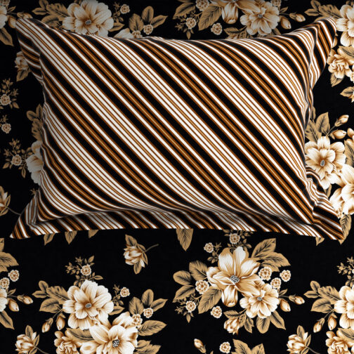 Gul Ahmed - King Cotton Bed Sheet Set 3 Pcs (Design BZF - 406) - Image 3