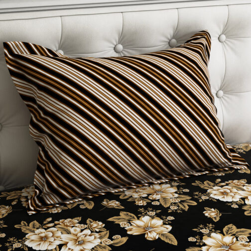 Gul Ahmed - King Cotton Bed Sheet Set 3 Pcs (Design BZF - 406) - Image 2