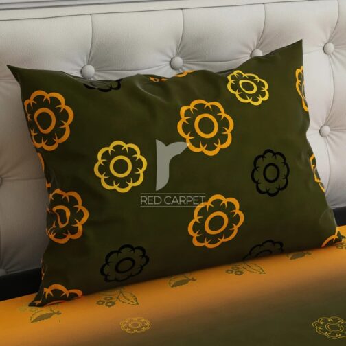 Gul Ahmed - King Cotton Bed Sheet Set 3 Pcs (Design BZF - 390) - Image 3