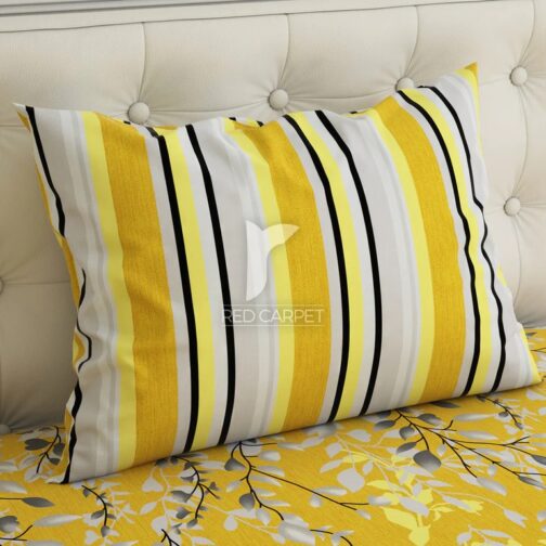 Gul Ahmed - King Cotton Bed Sheet Set 3 Pcs (Design BZF - 388) - Image 3