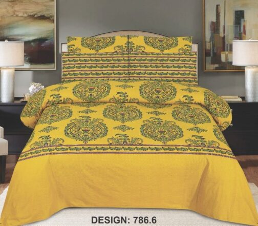Gul Ahmed - King Cotton Bed Sheet Set 3 Pcs (Design BZF - 394)
