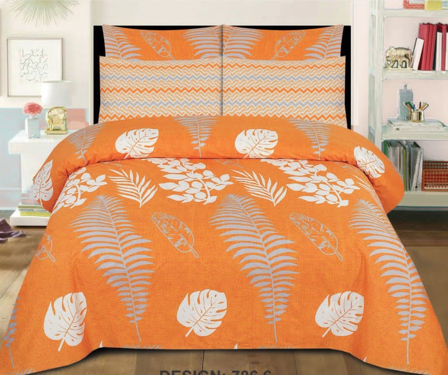 KHADDI – King Cotton Bed Sheet Set 3 Pcs (Design BZF – 393)