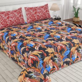 Gul Ahmed – King Cotton Bed Sheet Set 3 Pcs (Design BZF – 407)