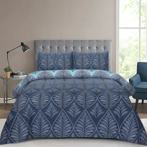 Premium King Cotton Bed Sheet Set 3 Pcs (Design BZF - 538)
