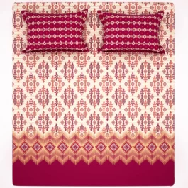 Premium King Cotton Bed Sheet Set 3 Pcs (Design BZF – 537)