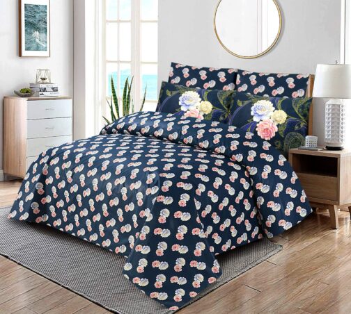 Khaddi - King Cotton Bed Sheet Set 3 Pcs (Design BZF - 441)