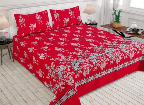 Gul Ahmed - King Cotton Bed Sheet Set 3 Pcs (Design BZF - 462)