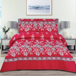 Gul Ahmed – King Cotton Bed Sheet Set 3 Pcs (Design BZF – 452)