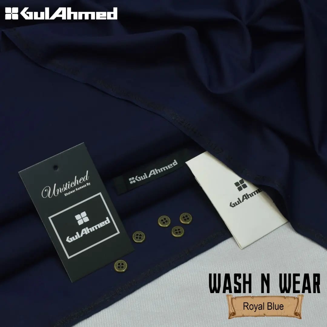 Gul Ahmad Wash-N-Wear Fabric (Design SJ-2601)