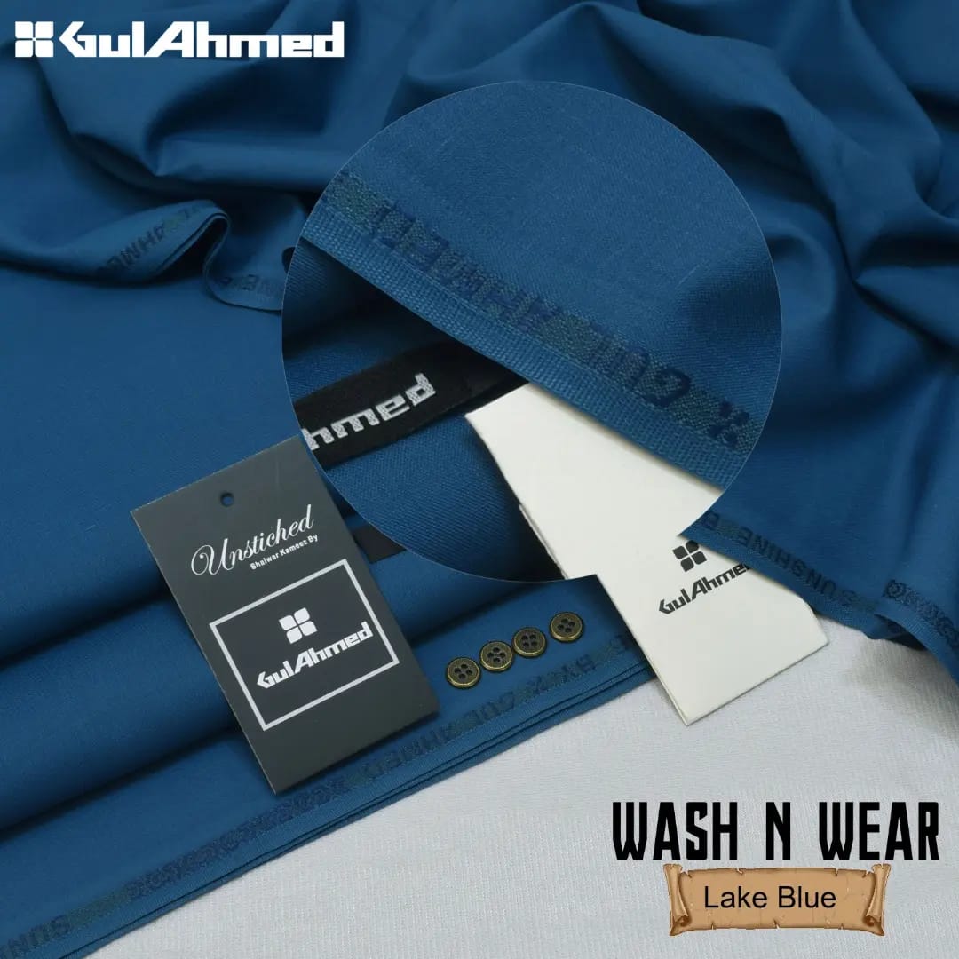 Gul Ahmad Wash-N-Wear Fabric (Design SJ-2604)