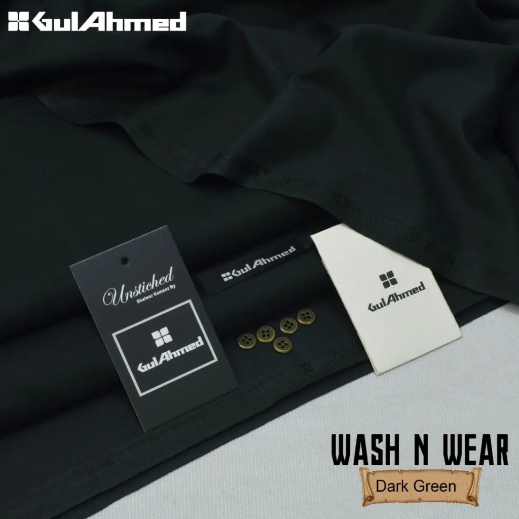 Gul Ahmad Wash-N-Wear Fabric (Design SJ-2615)