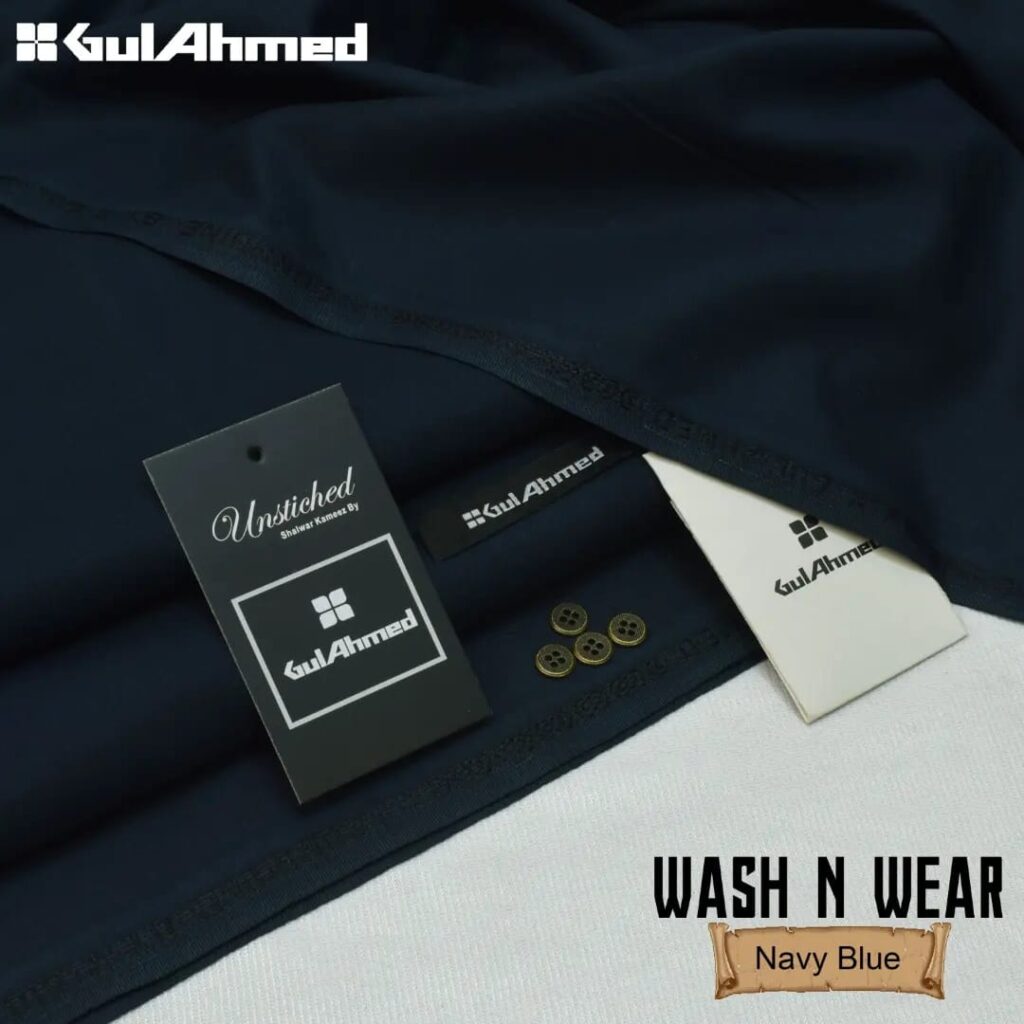 Gul Ahmad Wash-N-Wear Fabric (Design SJ-2616)