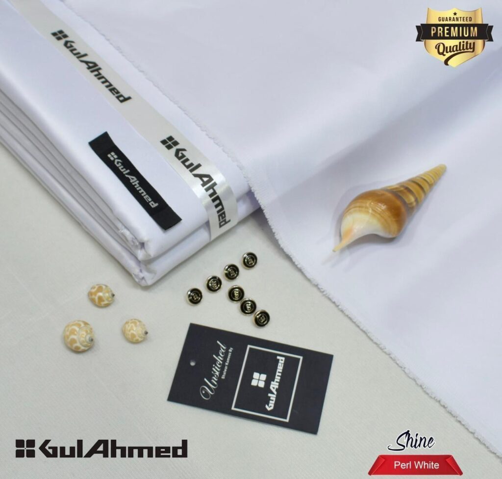 Gul Ahmad Wash-N-Wear Fabric (Design SJ-2619)