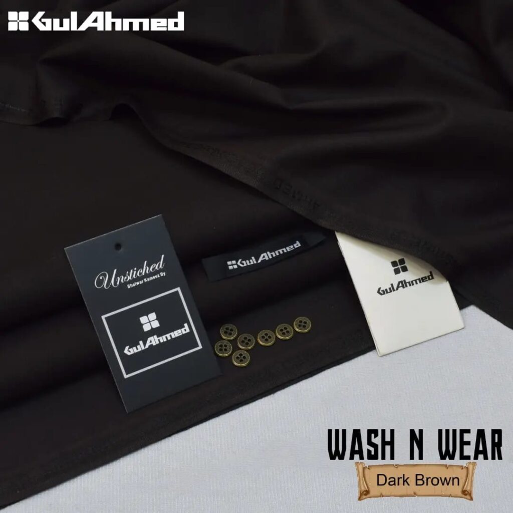 Gul Ahmad Wash-N-Wear Fabric (Design SJ-2621)