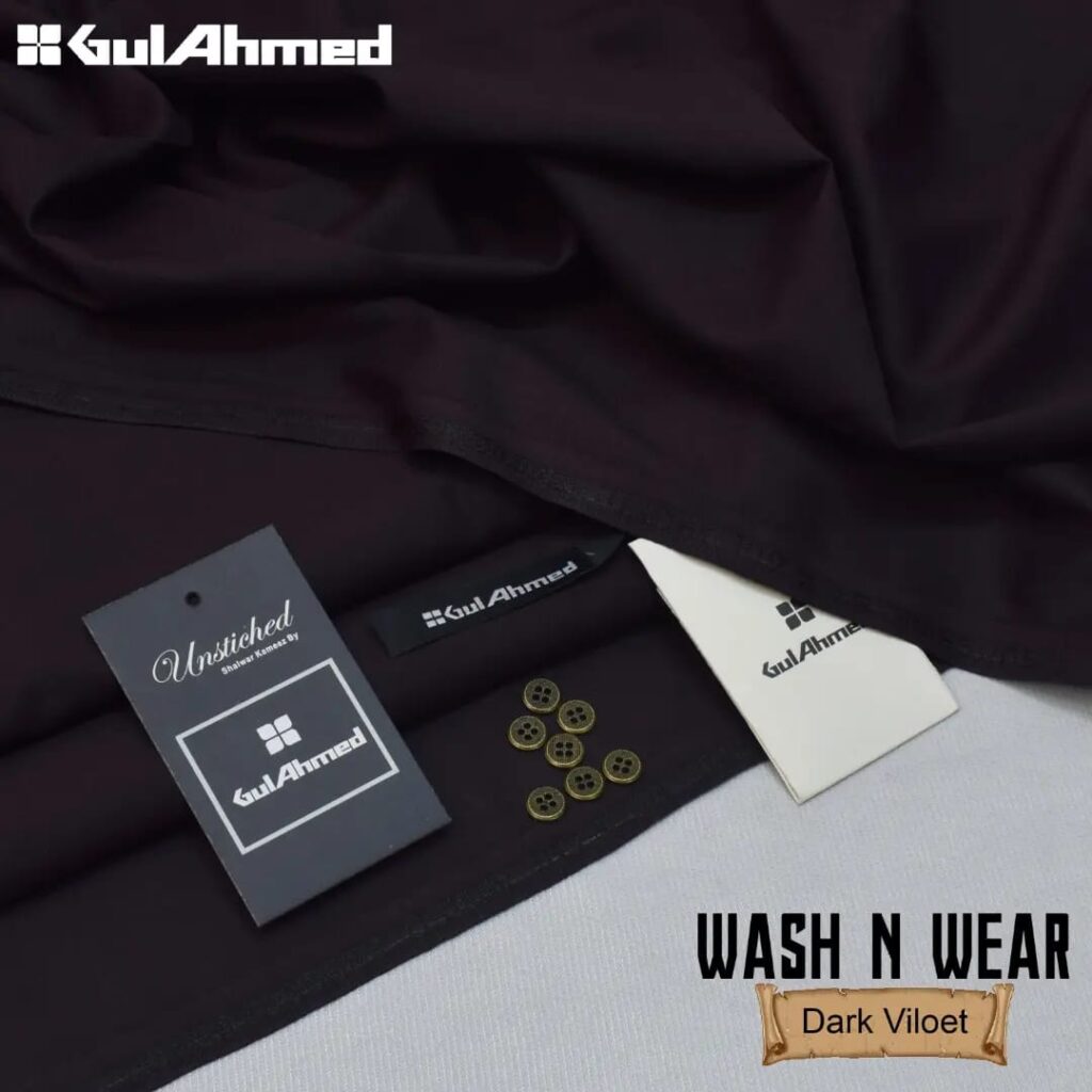 Gul Ahmad Wash-N-Wear Fabric (Design SJ-2626)