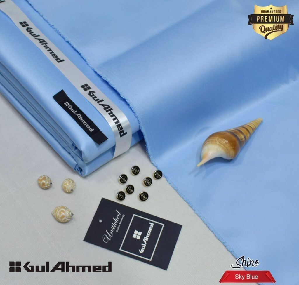 Gul Ahmad Wash-N-Wear Fabric (Design SJ-2628)