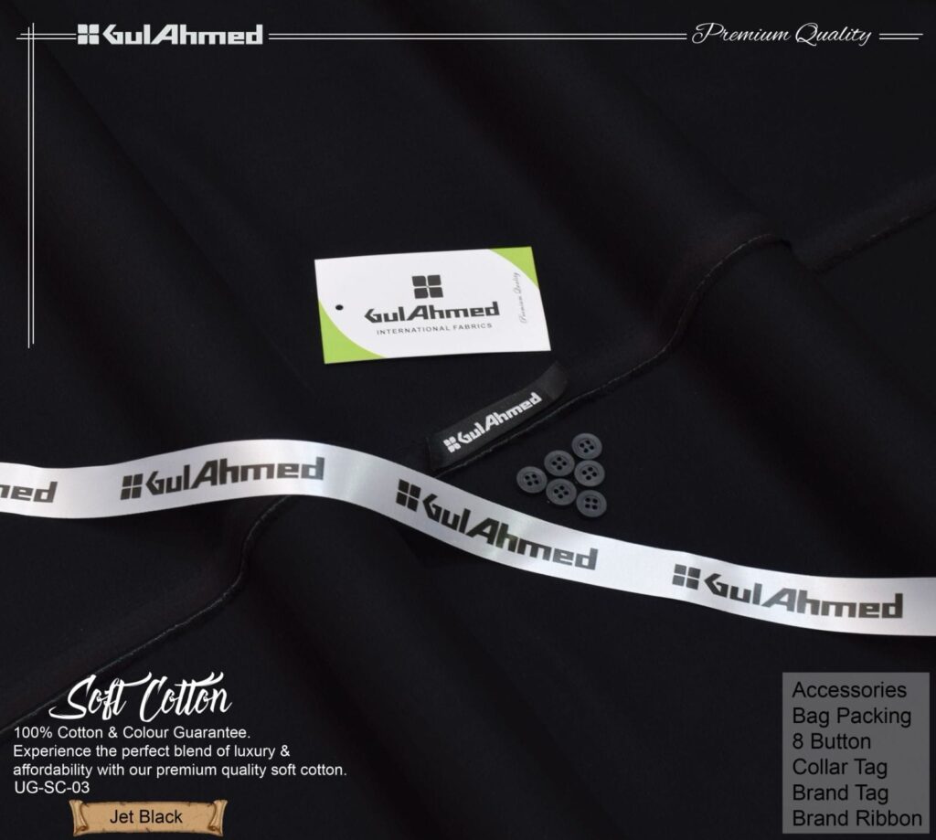 Gul Ahmad Wash-N-Wear Fabric (Design SJ-2629)