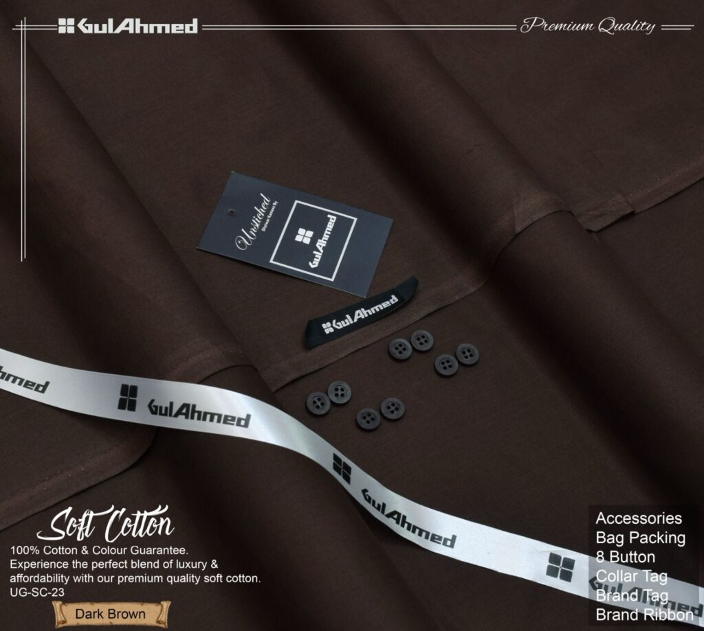 Gul Ahmad Wash-N-Wear Fabric (Design SJ-2639)