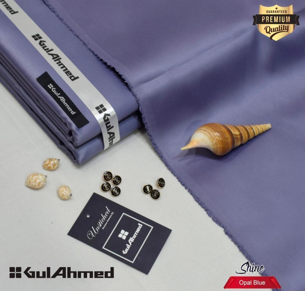 Gul Ahmad Wash-N-Wear Fabric (Design SJ-2646)