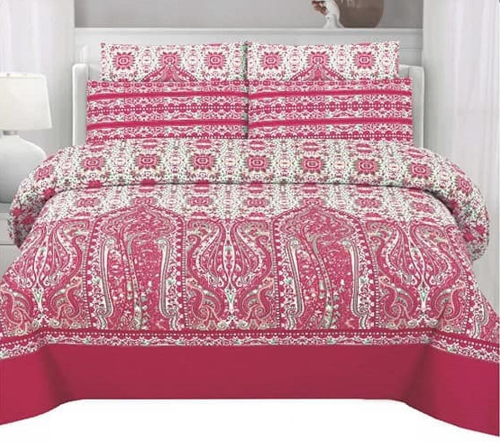 Gul Ahmed – King Cotton Bed Sheet Set 3 Pcs (Design BZF – 468)