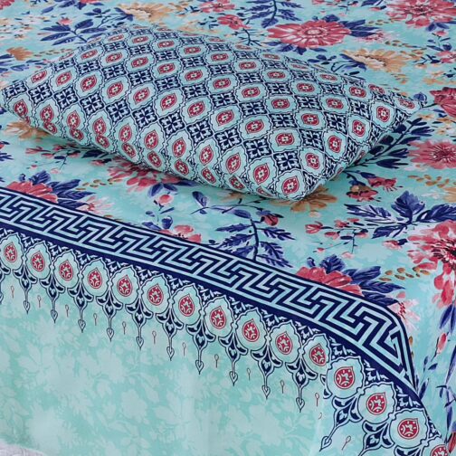 Gul Ahmed - King Cotton Bed Sheet Set 3 Pcs (Design BZF - 479) - Image 2