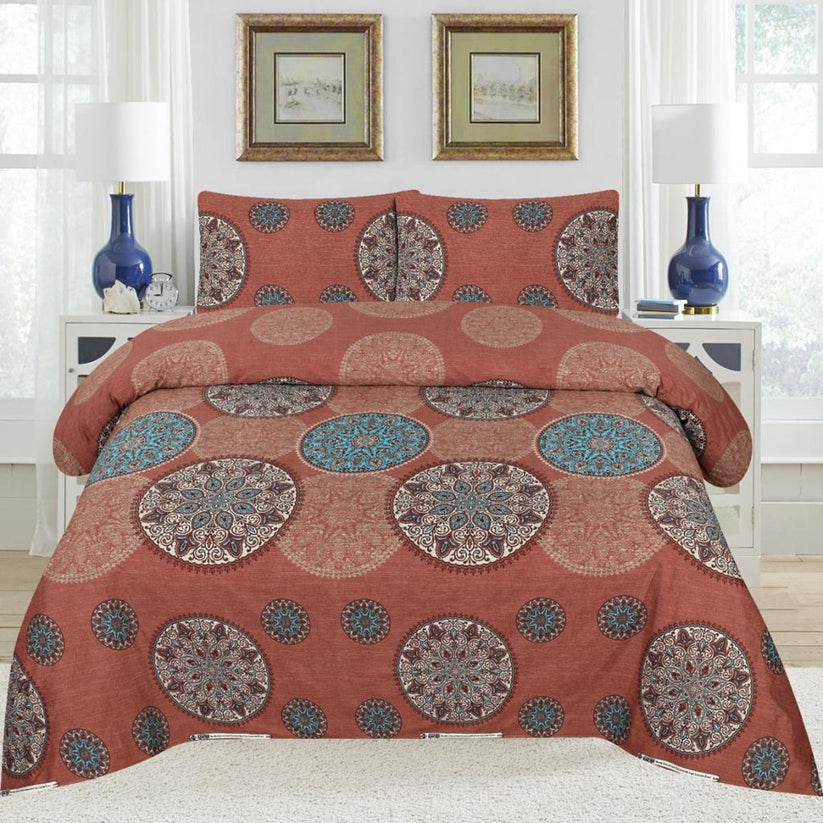 Crystal Cotton (Cotton Satin) – Bedsheet Set [Design BS-3742]