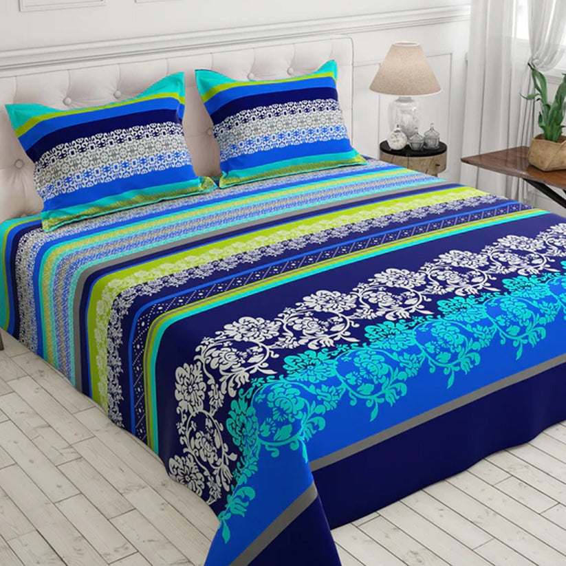 Crystal Cotton (Cotton Satin) – Bedsheet Set [Design BS-3740]