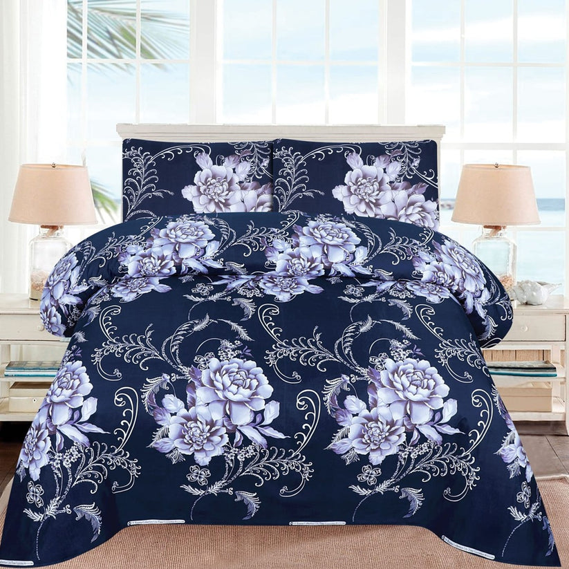 Crystal Cotton (Cotton Satin) – Bedsheet Set [Design BS-3738]