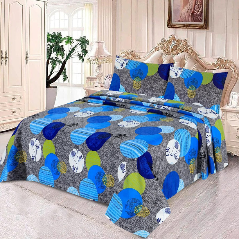 Crystal Cotton (Cotton Satin) – Bedsheet Set [Design BS-3736]