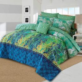 King Size Cotton Comforter Set (7 Pcs) {Design SJC – 1151}