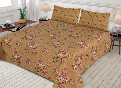 Gul Ahmed - King Cotton Bed Sheet Set 3 Pcs (Design BZF - 490)
