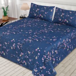Gul Ahmed – King Cotton Bed Sheet Set 3 Pcs (Design BZF – 492)