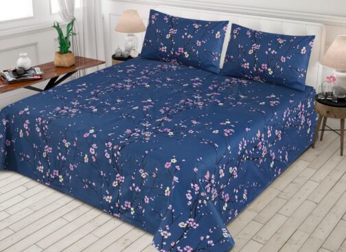 Gul Ahmed - King Cotton Bed Sheet Set 3 Pcs (Design BZF - 492)