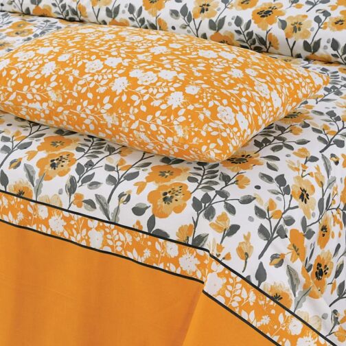 Gul Ahmed - King Cotton Bed Sheet Set 3 Pcs (Design BZF - 525) - Image 2
