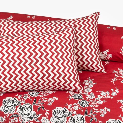 Premium King Cotton Bed Sheet Set 3 Pcs (Design BZF - 526) - Image 4