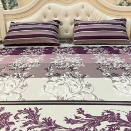 Premium King Cotton Bed Sheet Set 3 Pcs (Design BZF – 519)