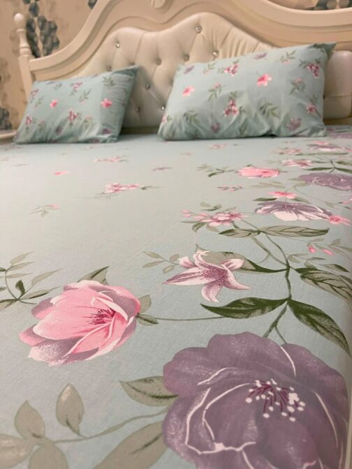 Gul Ahmed - King Cotton Bed Sheet Set 3 Pcs (Design BZF - 517)