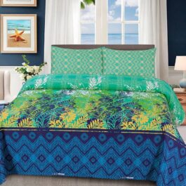Gul Ahmed – King Cotton Bed Sheet Set 3 Pcs (Design BZF – 520)