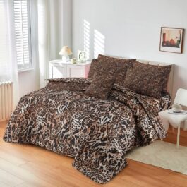 King Size Cotton Comforter Set (7 Pcs) {Design SJC – 1158}