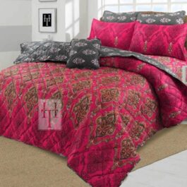 King Size Cotton Comforter Set (7 Pcs) {Design SJC – 1165}