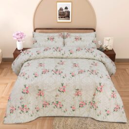 King Cotton Bed Sheet Set 3 Pcs (Design BZF – 539)