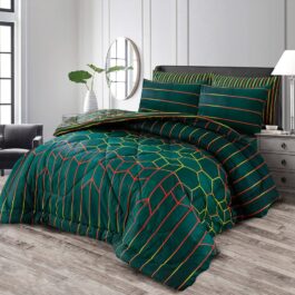 King Size Cotton Comforter Set (7 Pcs) {Design SJC – 1169}