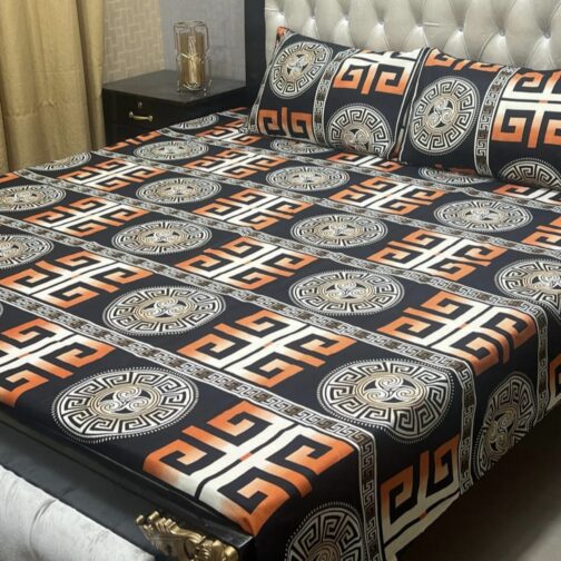 Crystal Cotton (Cotton Satin) – Bedsheet Set [Design BS-3715]
