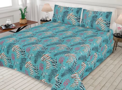 Premium King Cotton Bed Sheet Set 3 Pcs (Design BZF - 548)